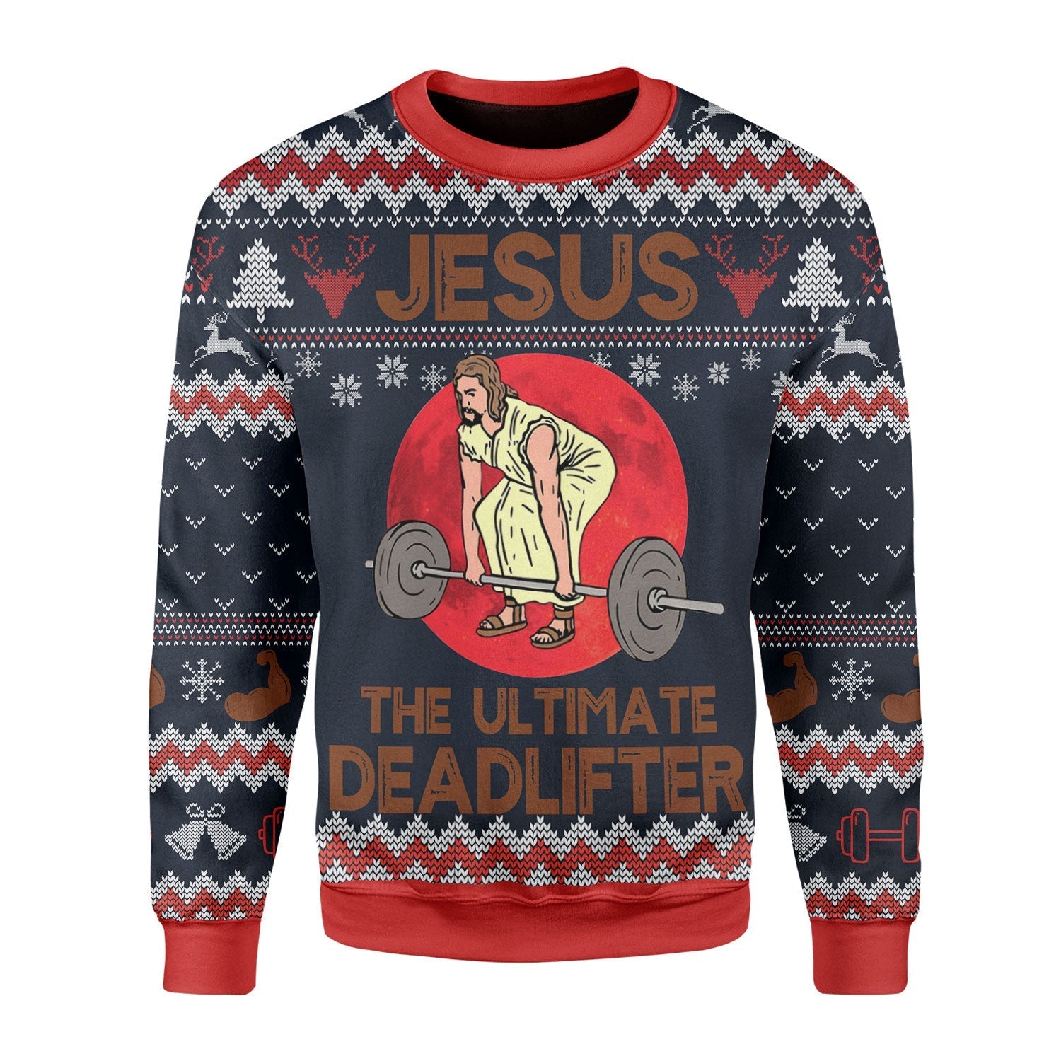 YMskins Christmas Sweater The Ultimate Deadlifter 3D Apparel