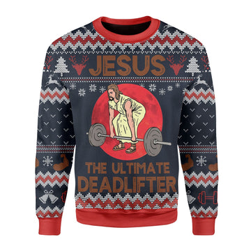 YMskins Christmas Sweater The Ultimate Deadlifter 3D Apparel