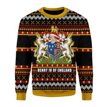 YMskins Christmas Sweater Coat Of Arms Henry VI 3D Apparel