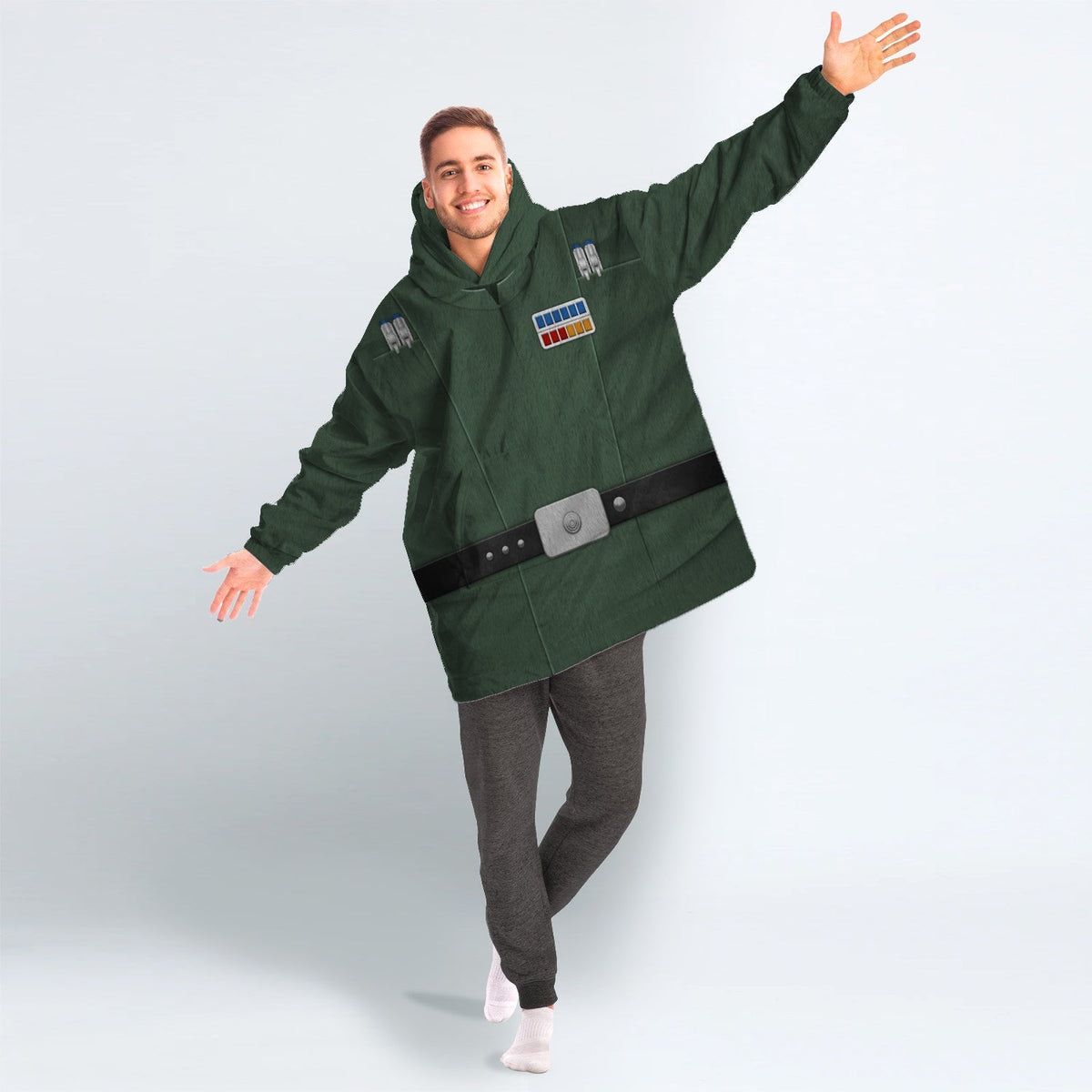 MakerHuman Tarkin Cosplay & Costume Over Size Hoodie Fleece One Size