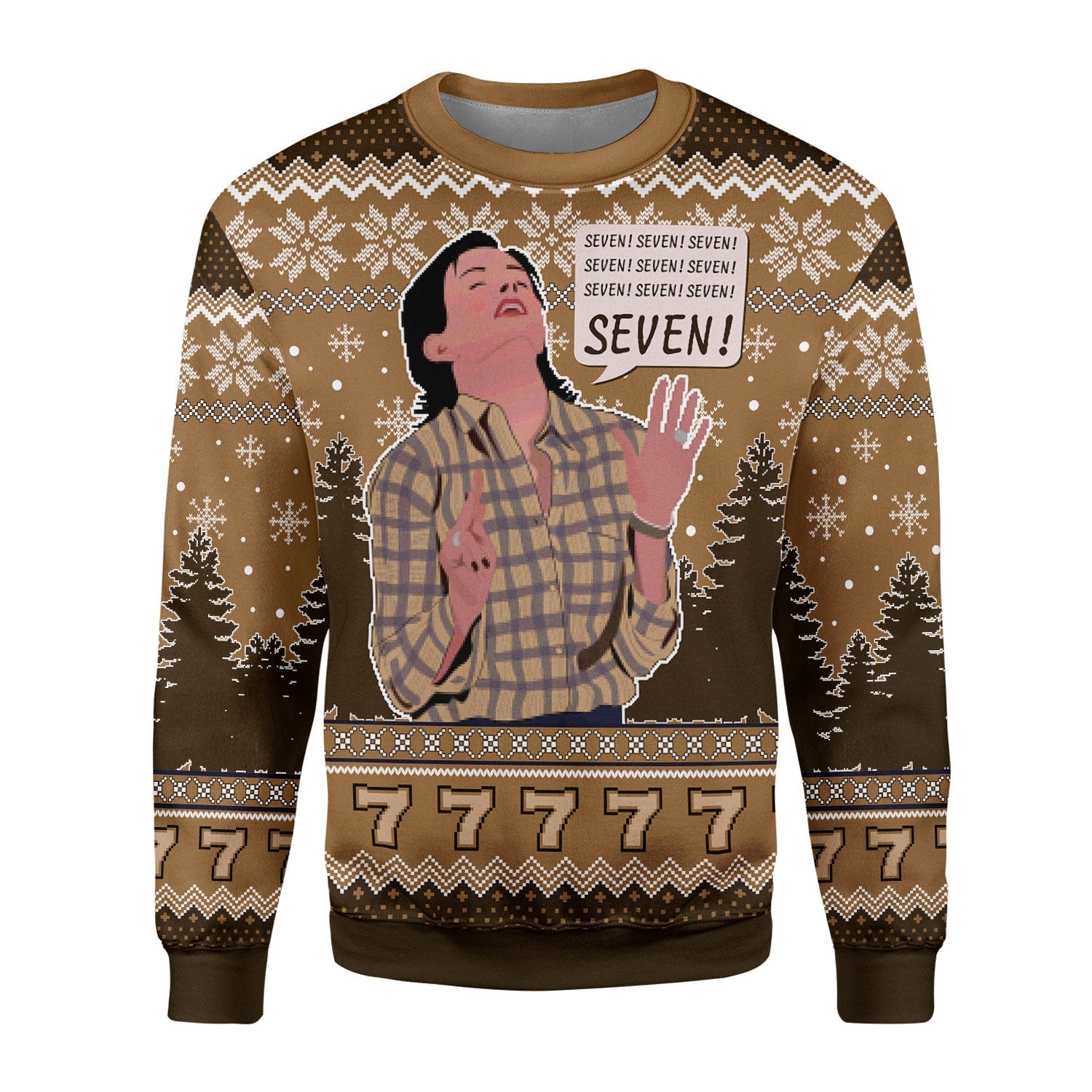 YMskins Christmas Sweater Friends Seven 3D Apparel