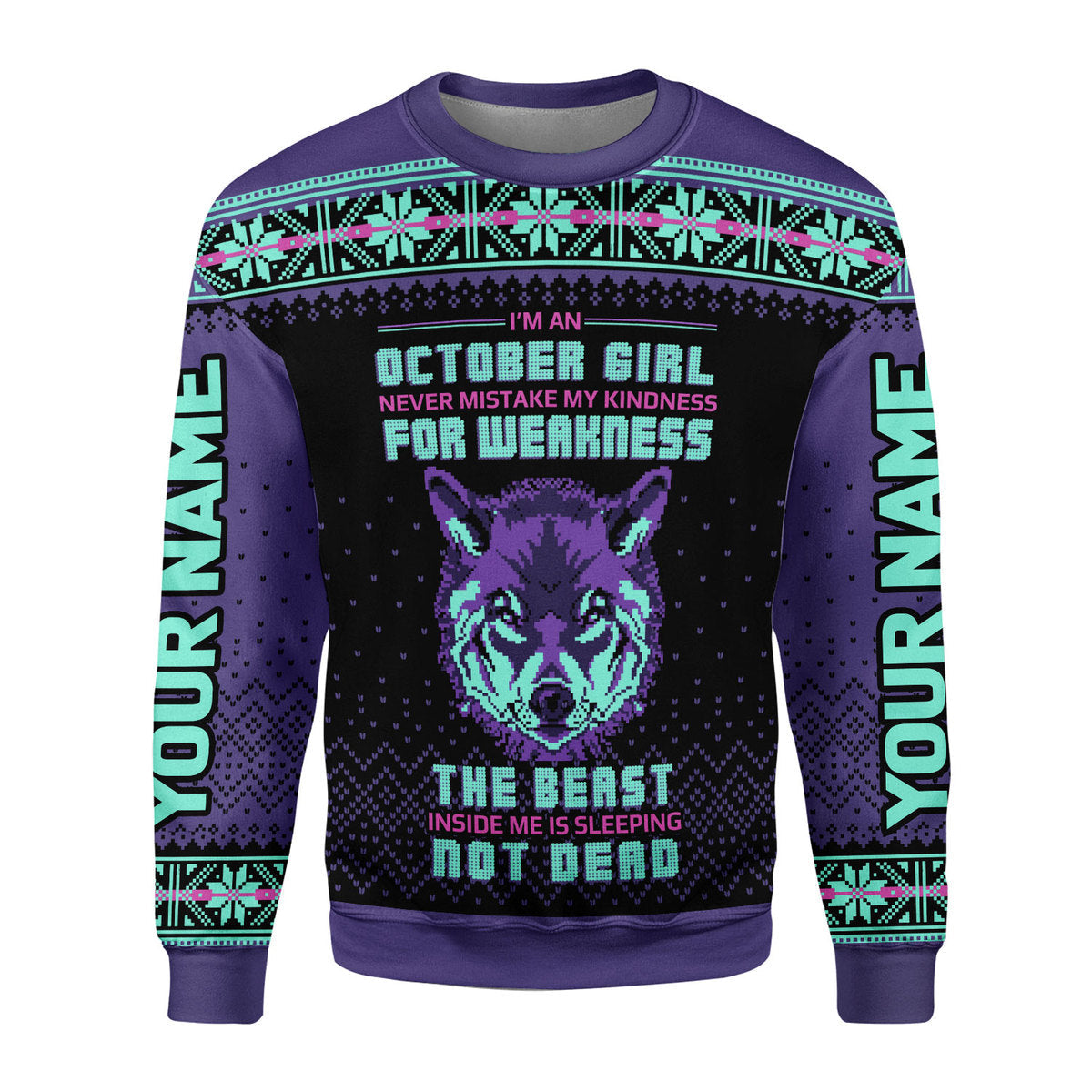 YMskins Personalized Tops October Girl All Over Printed
