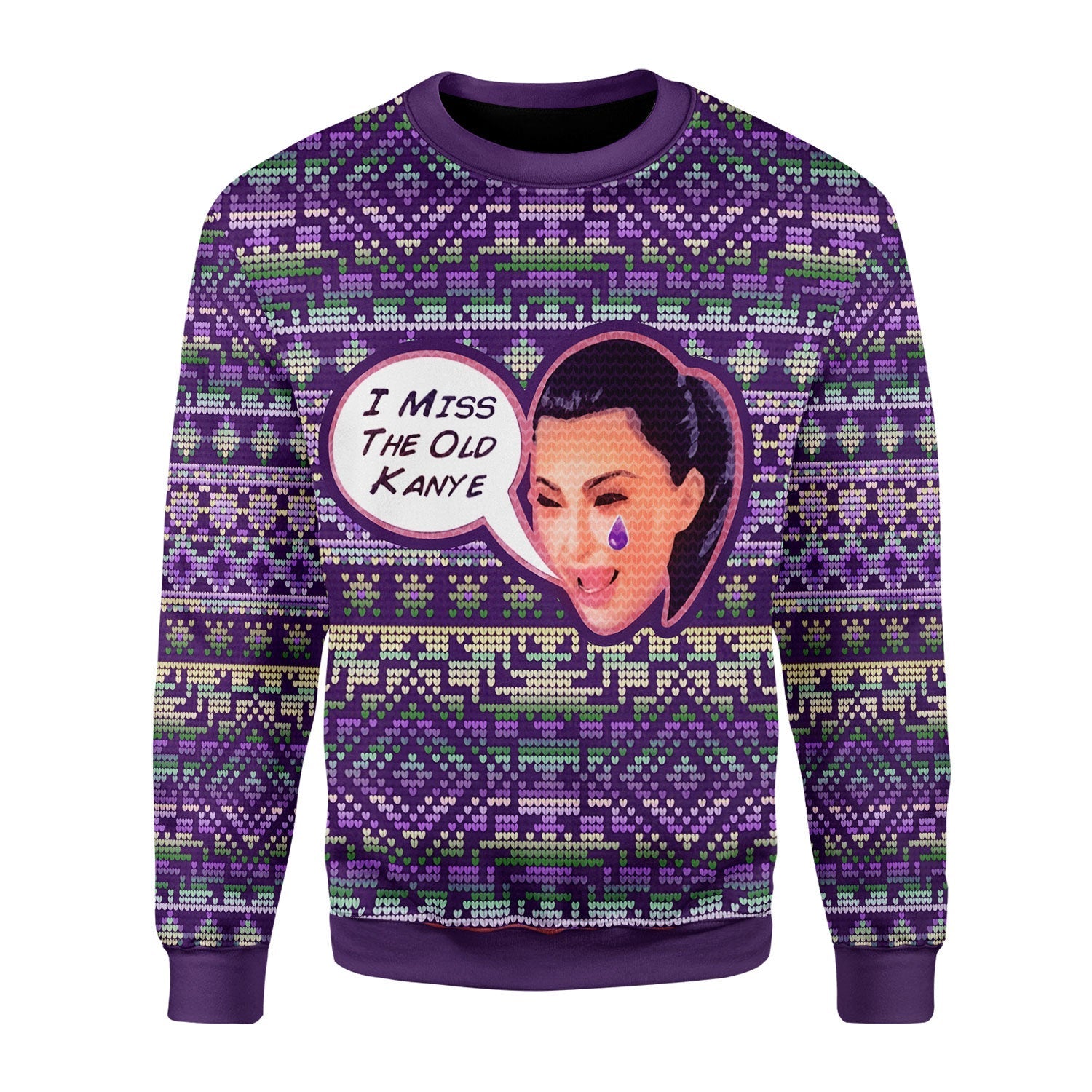 YMskins Christmas Sweater I Miss The Old Kanye 3D Apparel