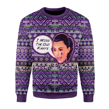 YMskins Christmas Sweater I Miss The Old Kanye 3D Apparel