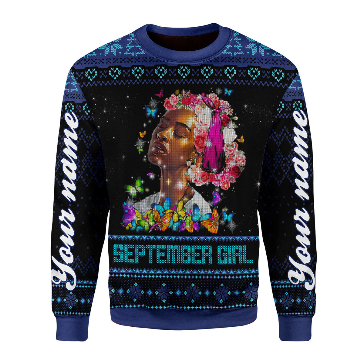 YMskins Personalized Sweatshirt September Girl I Am The Storm All Over Printed