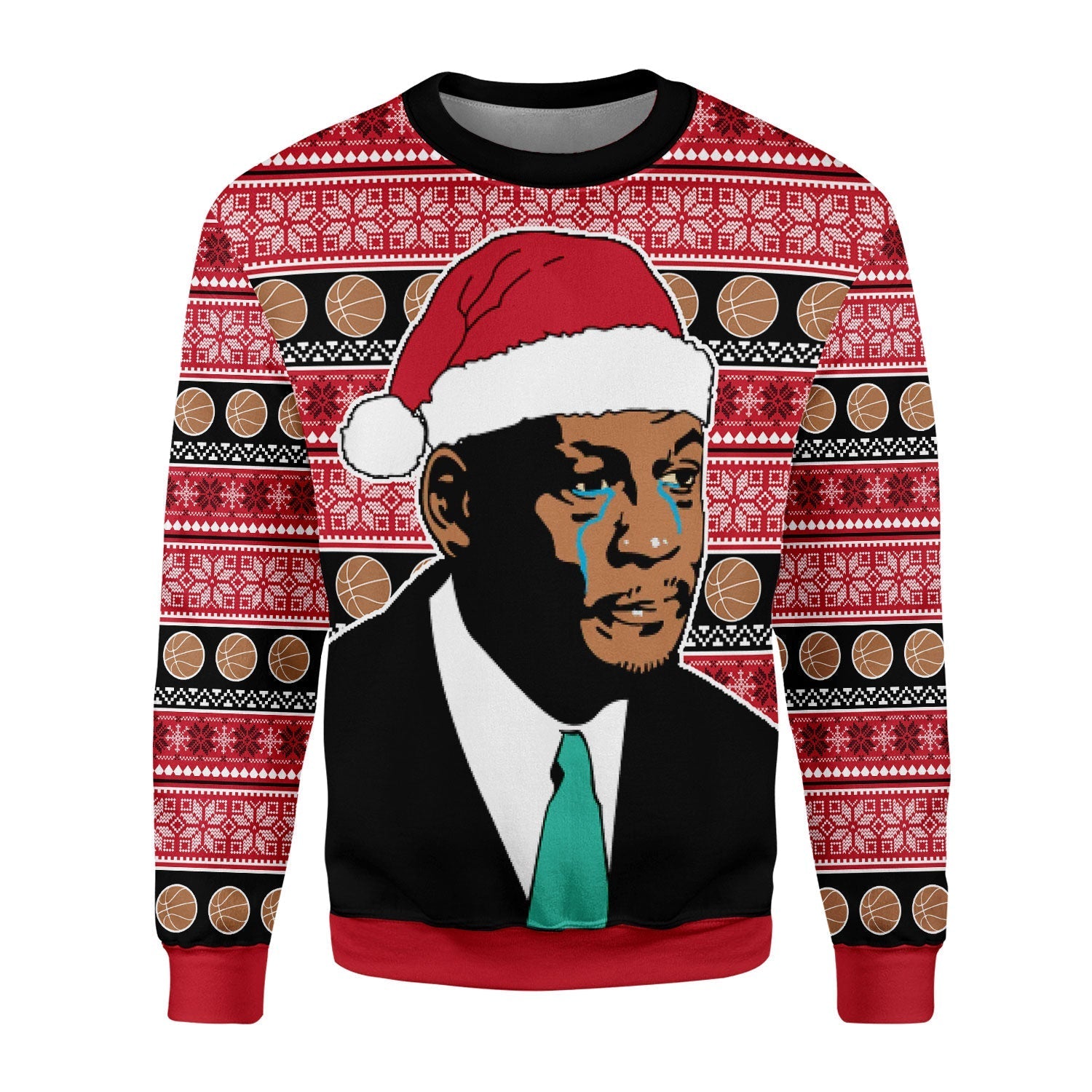 YMskins Christmas Sweater The Crying MJ 3D Apparel