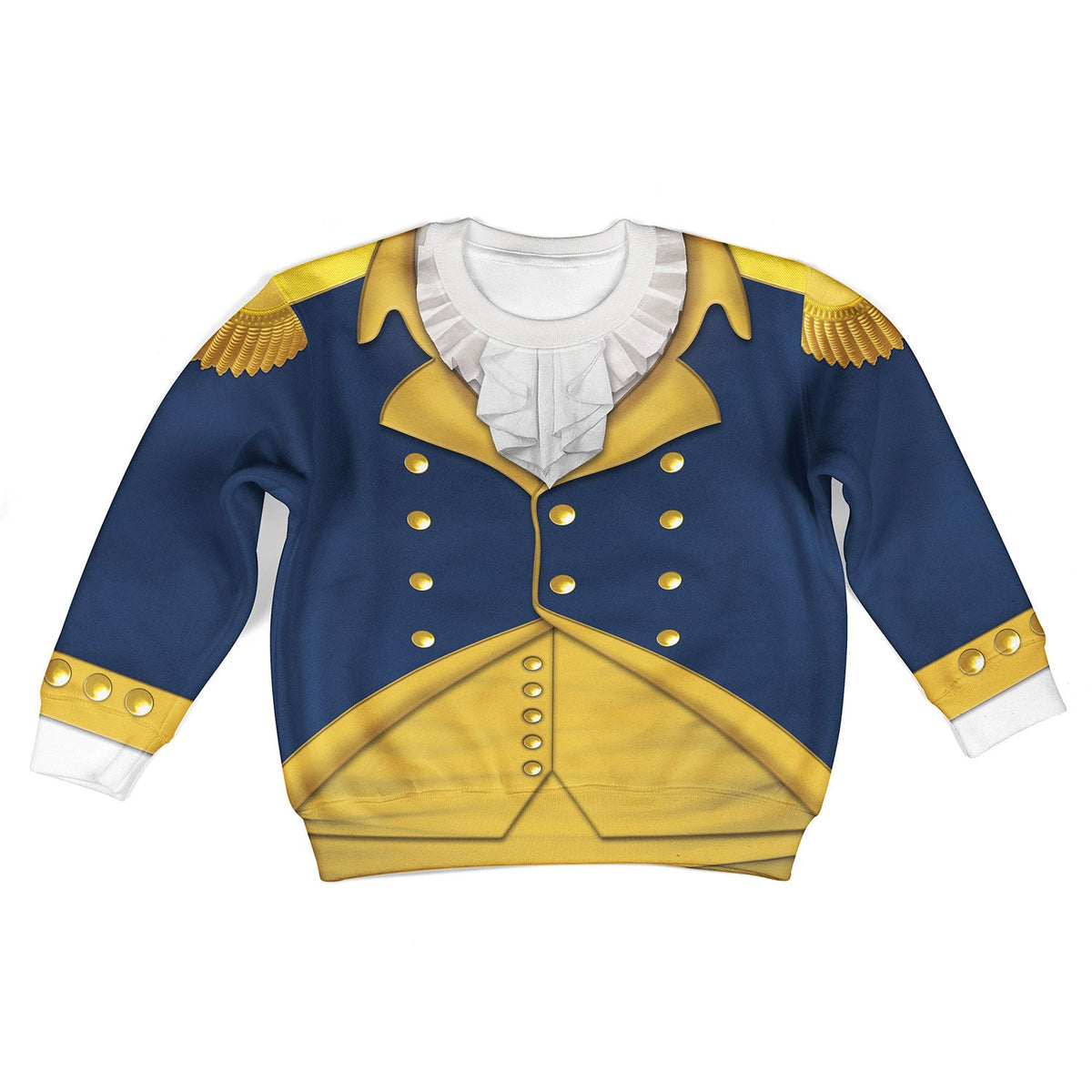 MakerHuman George Washington Costume Cosplay Hoodie Sweatshirt T-Shirt Zip Hoodie & Sweatpants for Kids