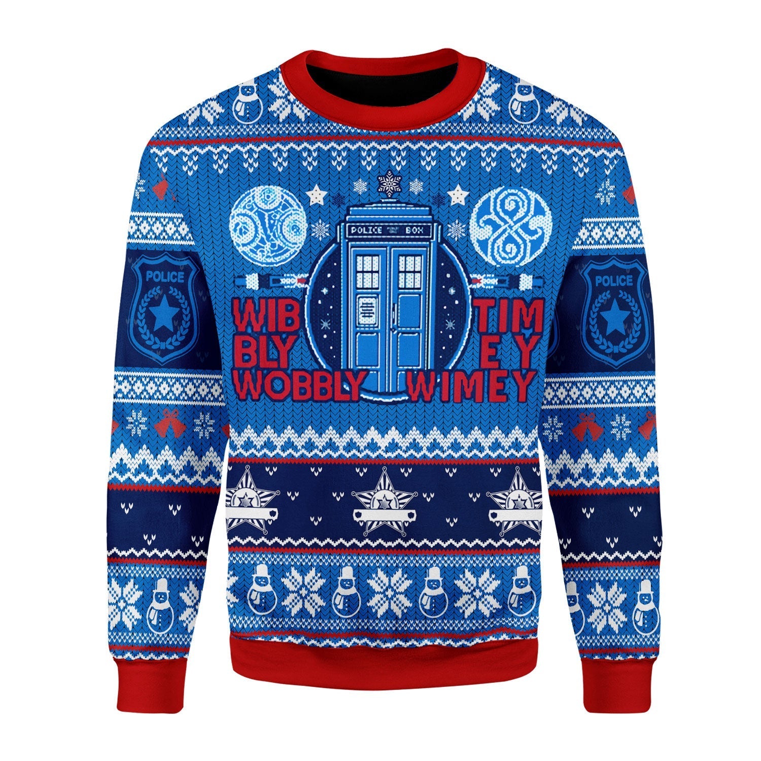 YMskins Christmas Sweater A Timey Wimey 3D Apparel