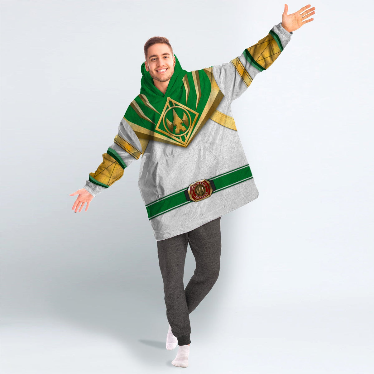 Lord Drakkon Mighty Morphin Over Size Snug Hoodie Fleece One Size