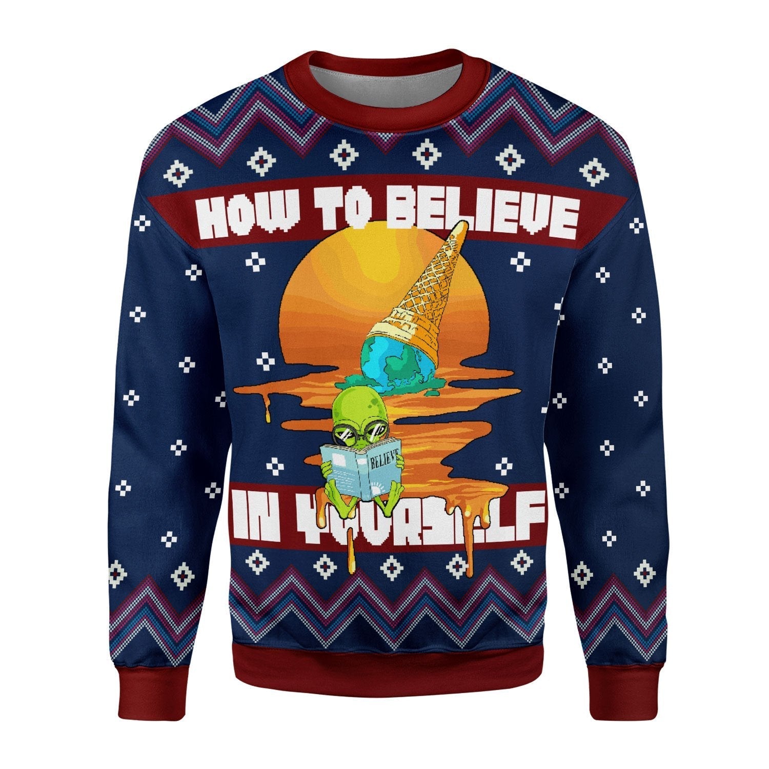 YMskins Unisex Sweatshirt How to Believe In Yourself 3D Apparel