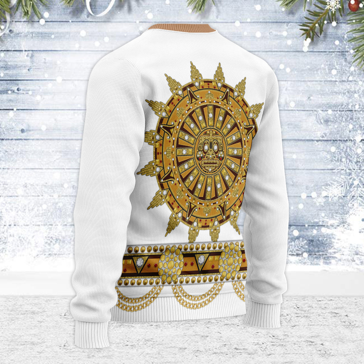 MakerHuman Elvis Sun Dial Christmas Wool Sweater