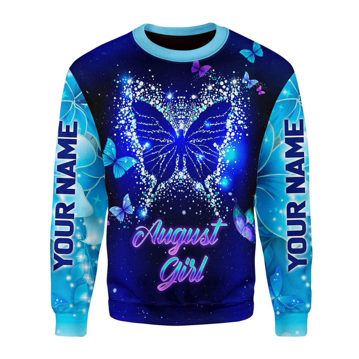 YMskins Personalized Ugly Sweater August Girl All Over Printed