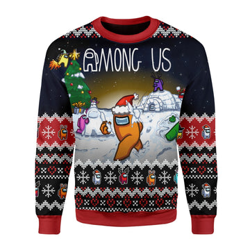 YMskins Christmas Sweater Among Us 3D Apparel