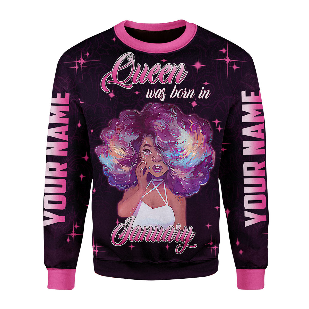 YMskins Personalized Tops January Girl She's Beautiful Bold All Over Printed