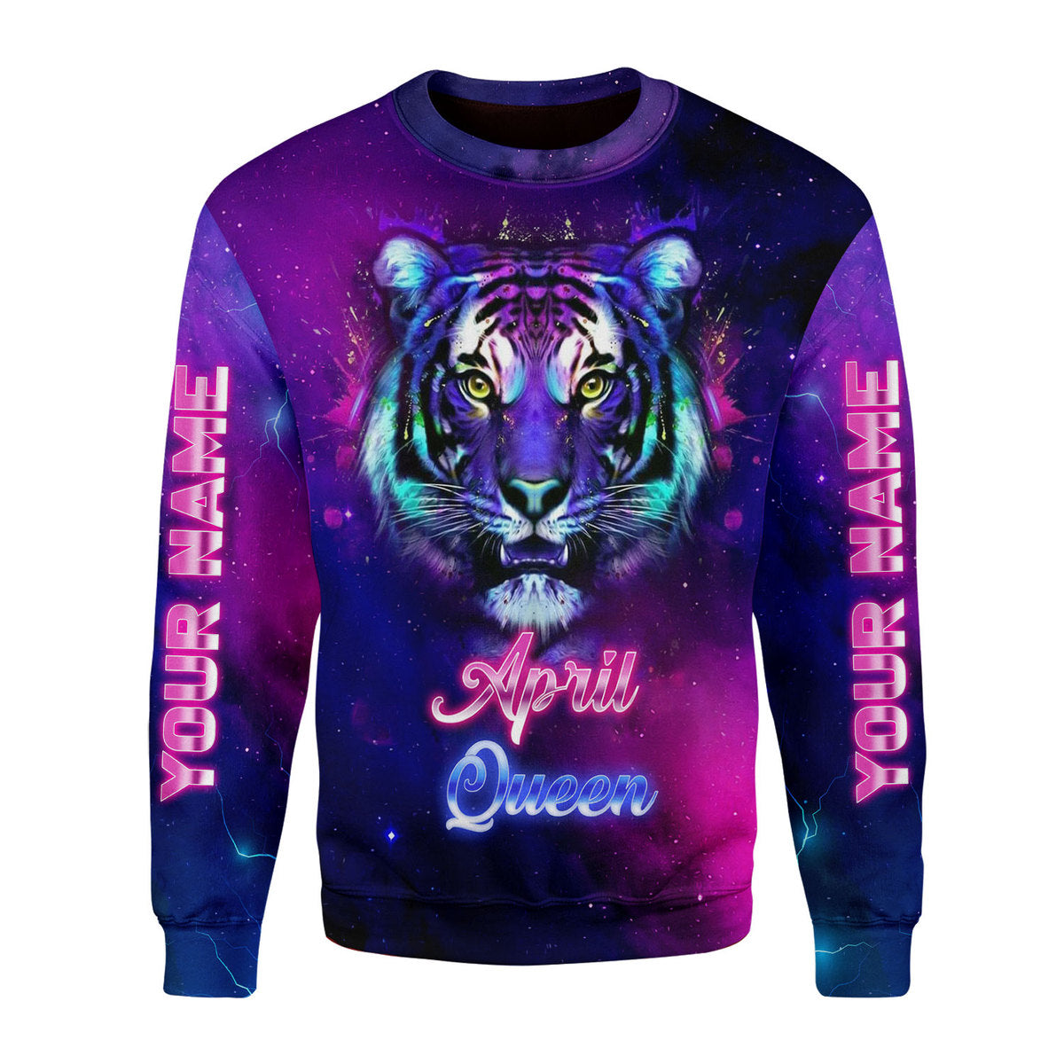 YMskins Personalized Ugly Sweater April Queen All Over Printed