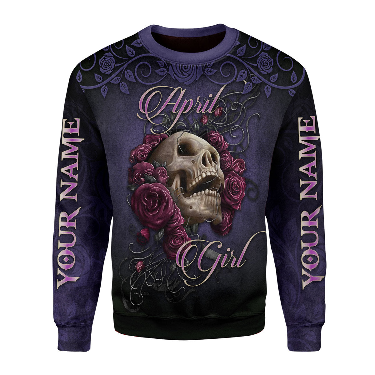 YMskins Personalized Tops I'm An April Girl All Over Printed