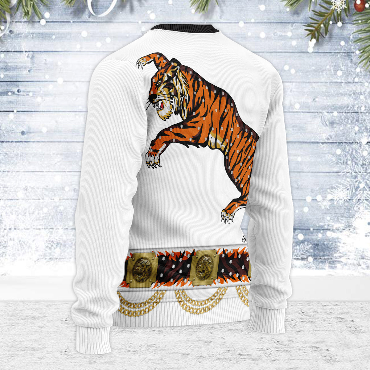 MakerHuman Elvis The Tiger Christmas Wool Sweater