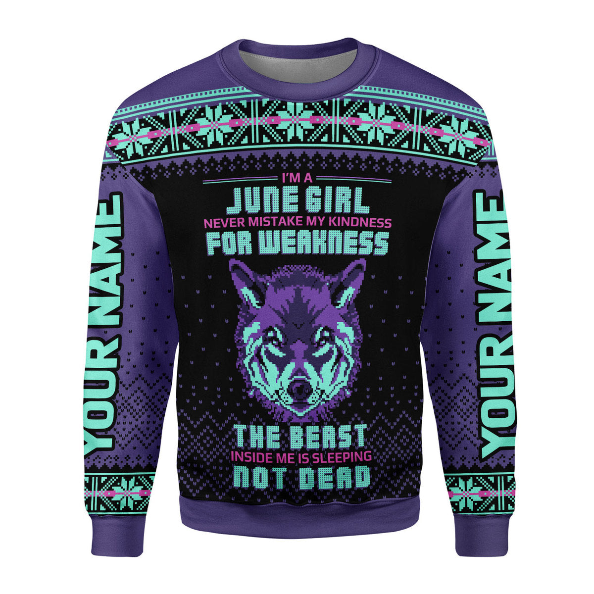 YMskins Personalized Tops June Girl All Over Printed