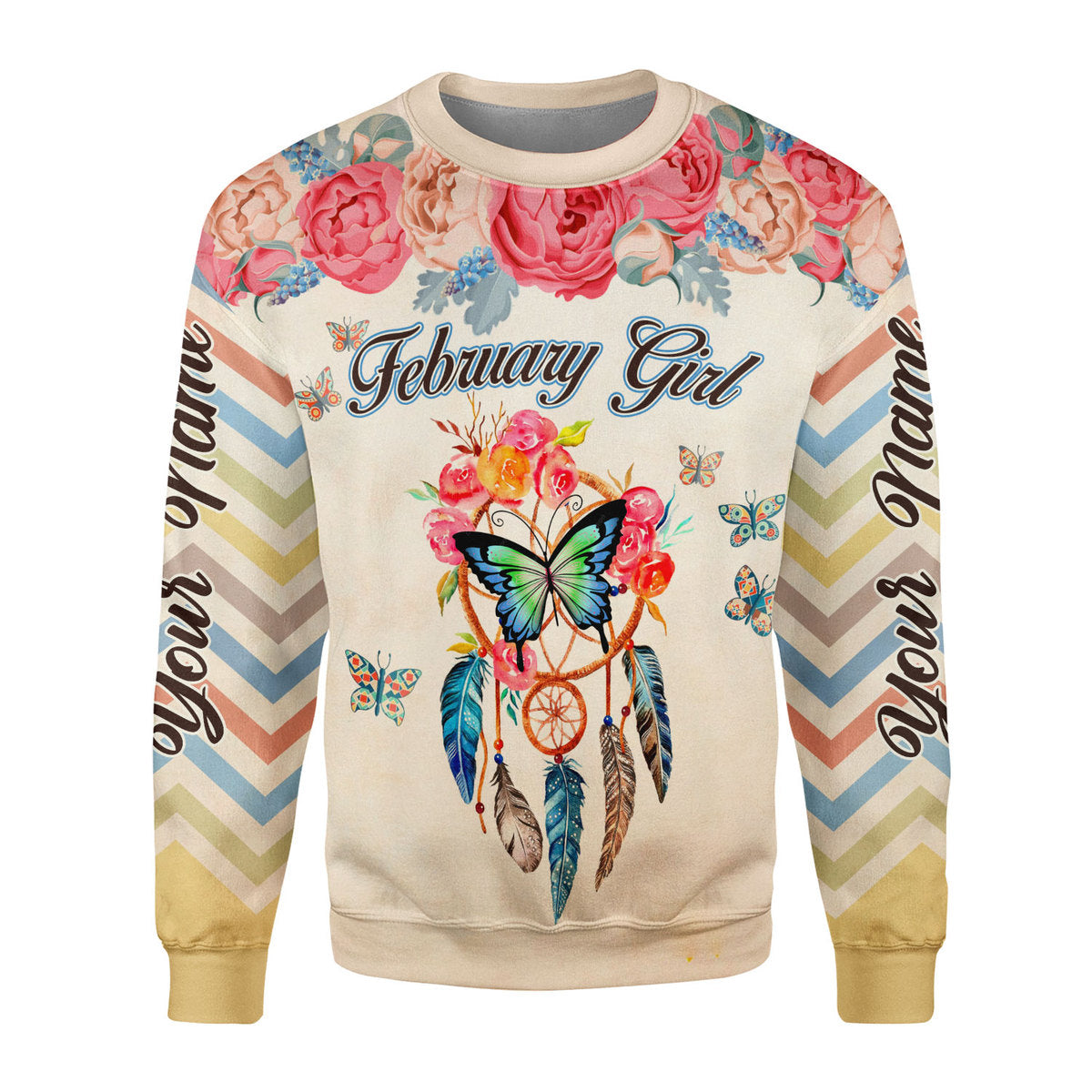 YMskins Personalized Tops February Girl All Over Printed