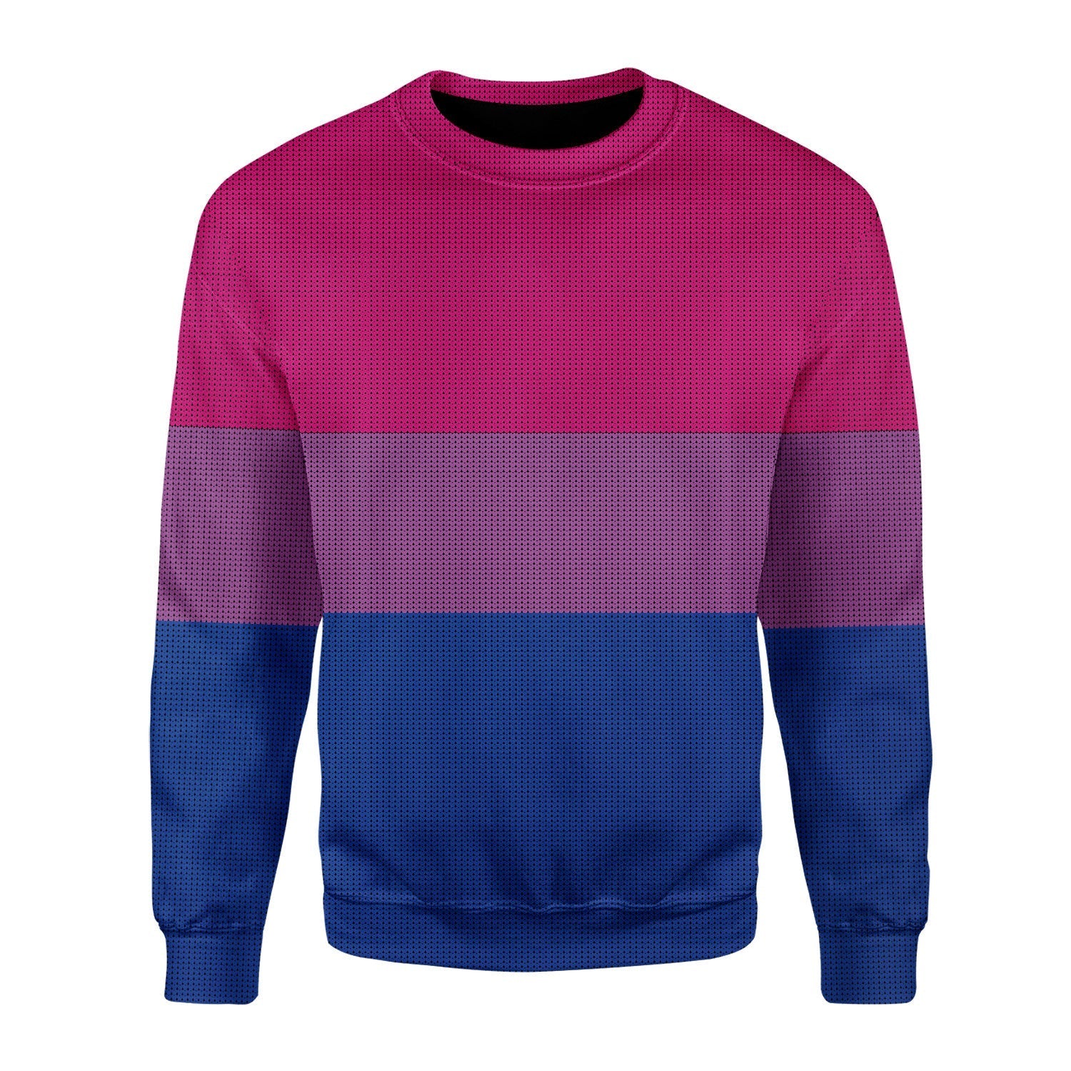 YMskins Christmas Sweater Bisexual Pride Flag 3D Apparel