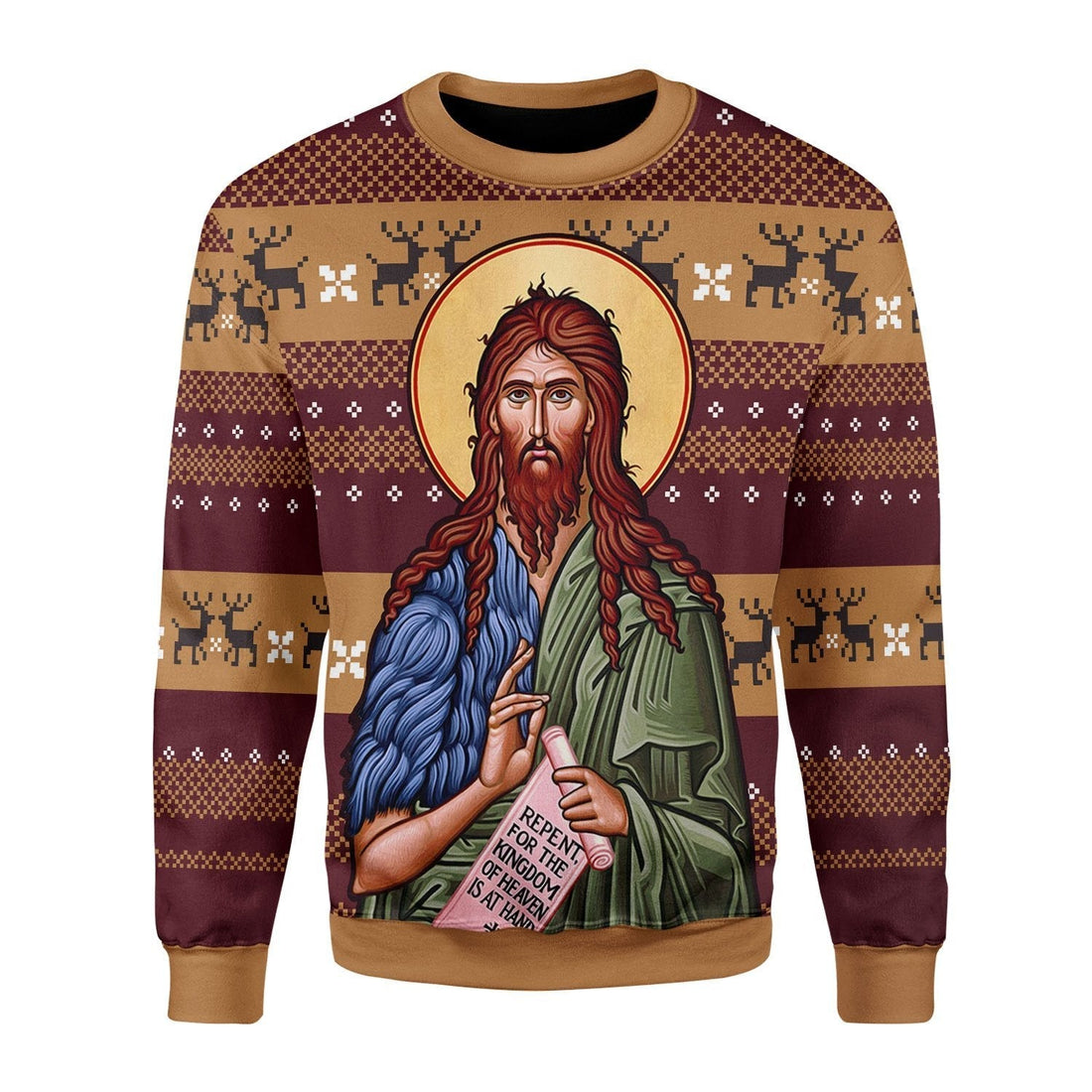 YMskins Unisex Tops Pullover Sweatshirt St. John the Baptist 3D Apparel