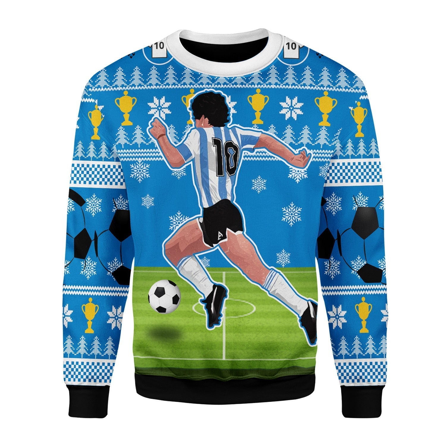 YMskins Christmas Sweater The Golden Boy 3D Apparel