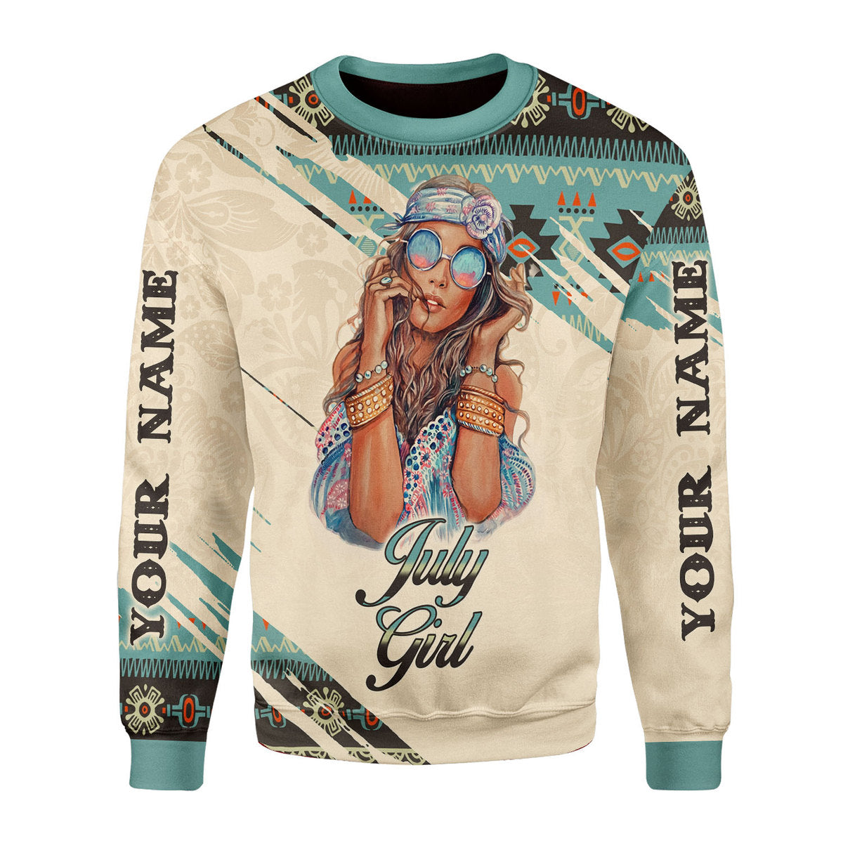 YMskins Personalized Tops July Girl All Over Printed
