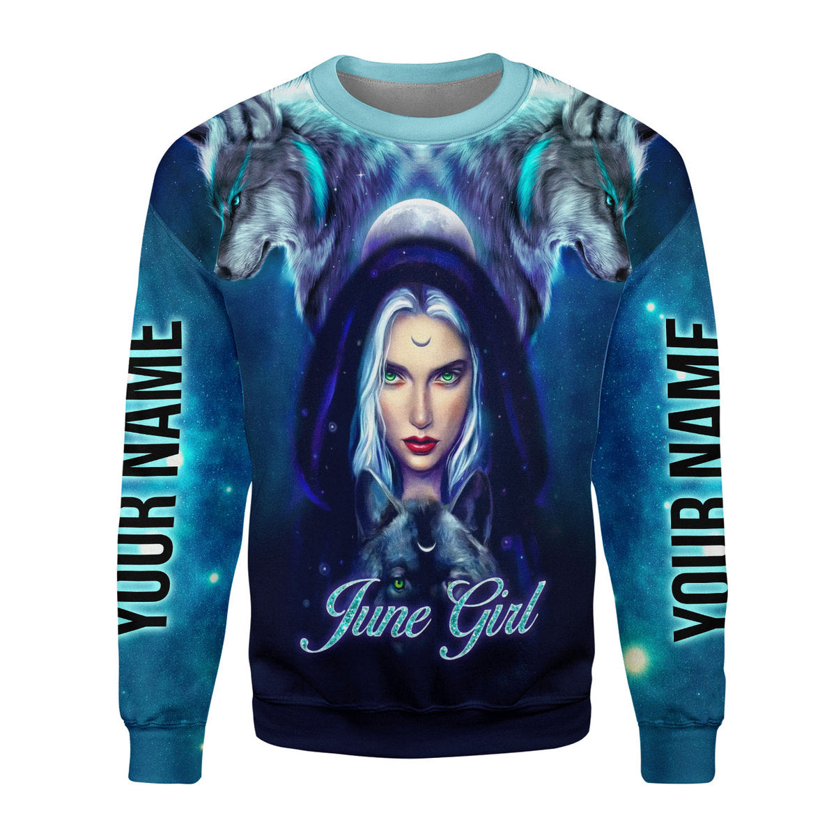 YMskins Personalized Tops June Girl I Don't Care All Over Printed