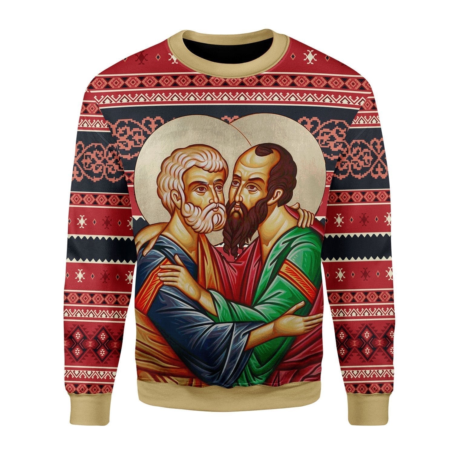 YMskins Unisex Tops Pullover Sweatshirt St. Apostles Peter and Paul 3D Apparel
