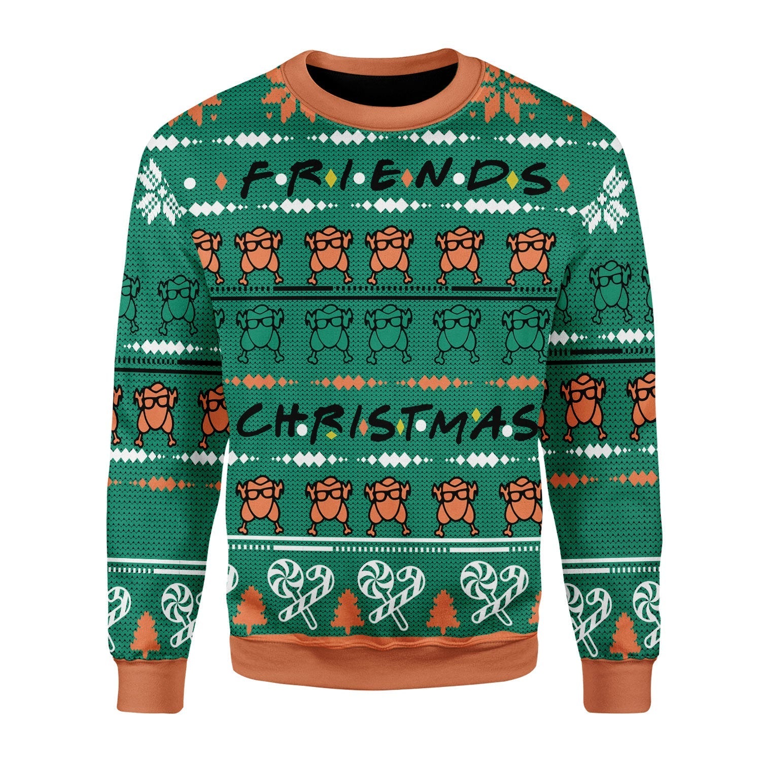 YMskins Christmas Sweater Turkey Christmas 3D Apparel