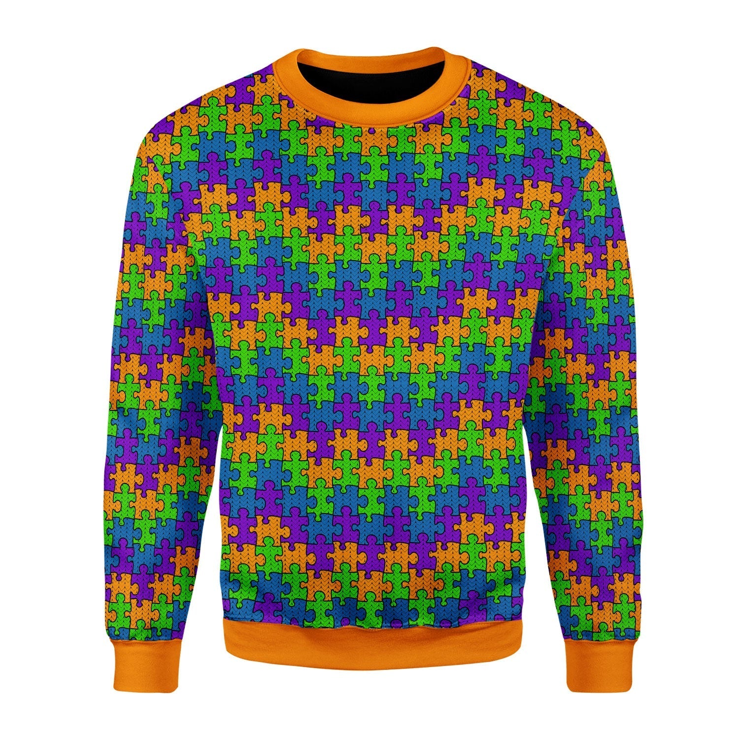 YMskins Christmas Sweater Autism 3D Apparel