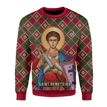 YMskins Christmas Sweater Saint Demetrios 3D Apparel