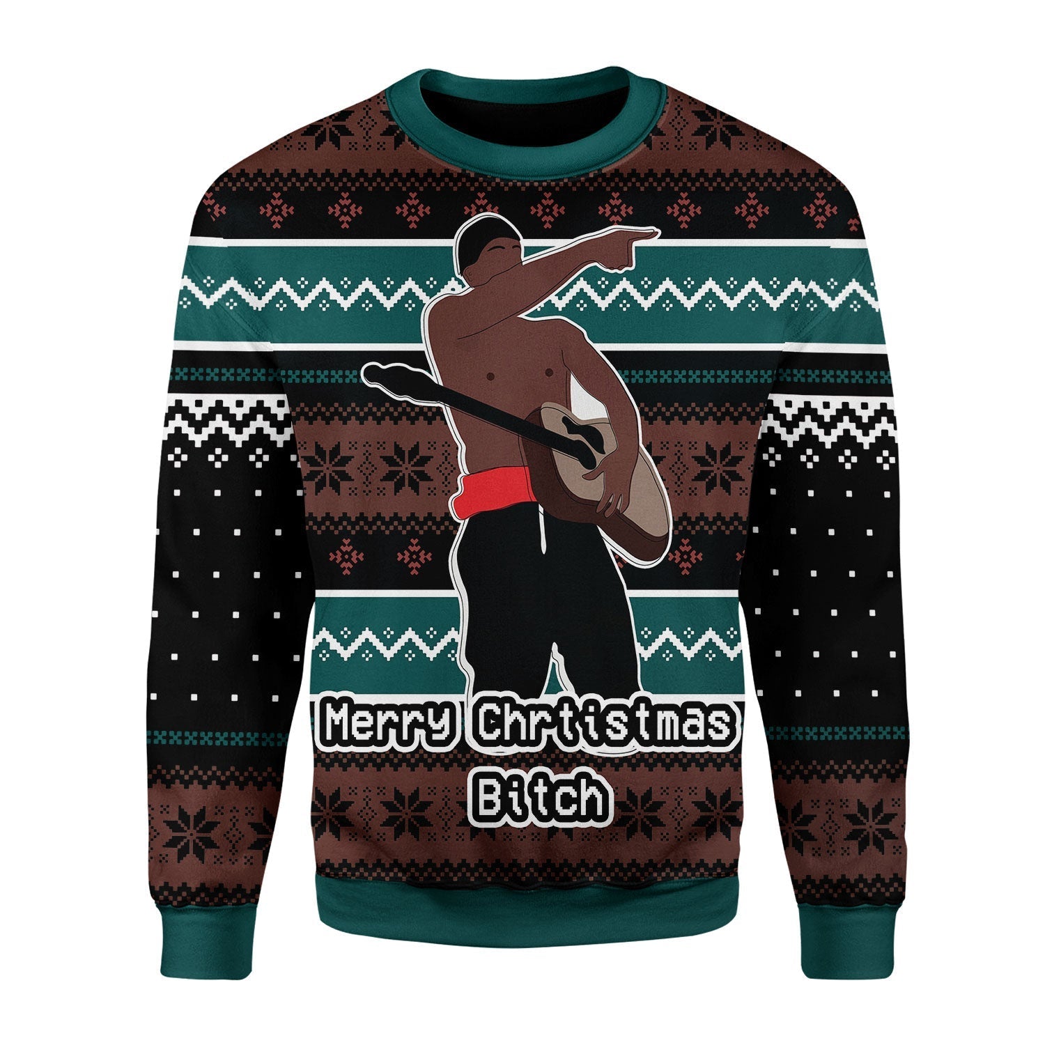 YMskins Christmas Sweater I Love You Bitch 3D Apparel