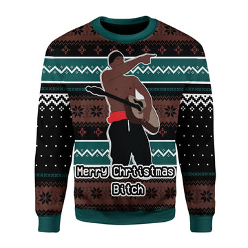 YMskins Christmas Sweater I Love You Bitch 3D Apparel