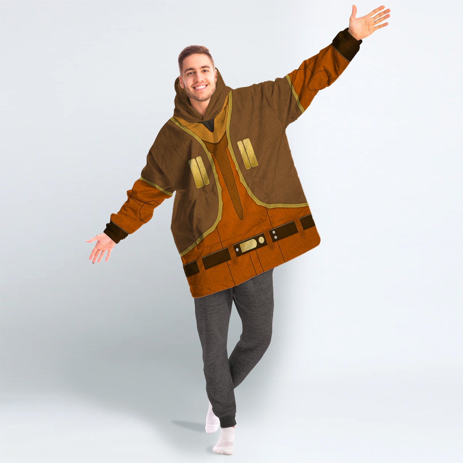 MakerHuman Ezra Bridger's Cosplay & Costume Over Size Hoodie Fleece One Size