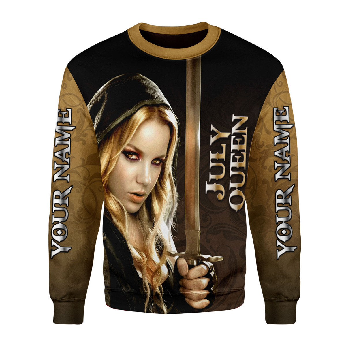 YMskins Personalized Ugly Sweater I'm A July Girl All Over Printed
