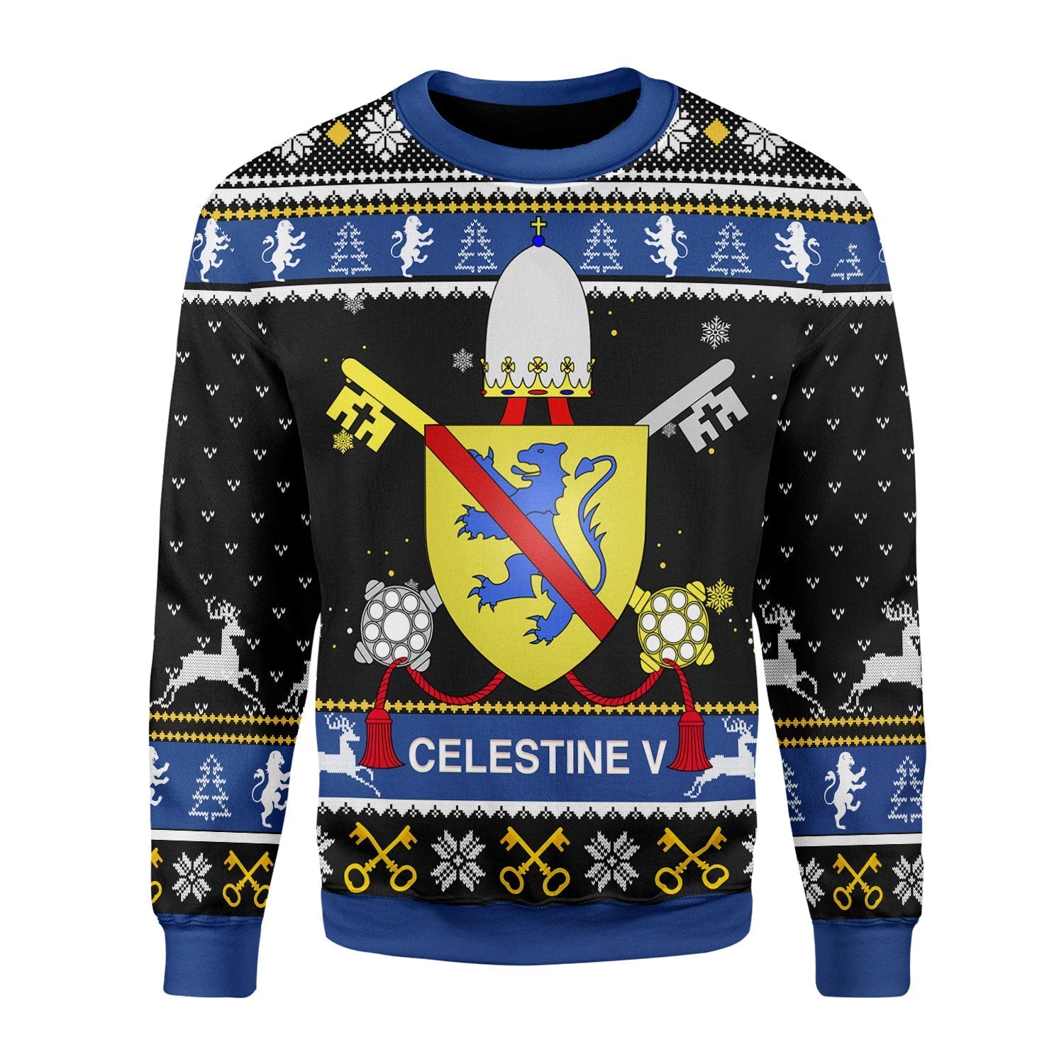 YMskins Christmas Sweater Celestine V Coat of Arms 3D Apparel