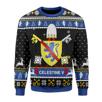 YMskins Christmas Sweater Celestine V Coat of Arms 3D Apparel