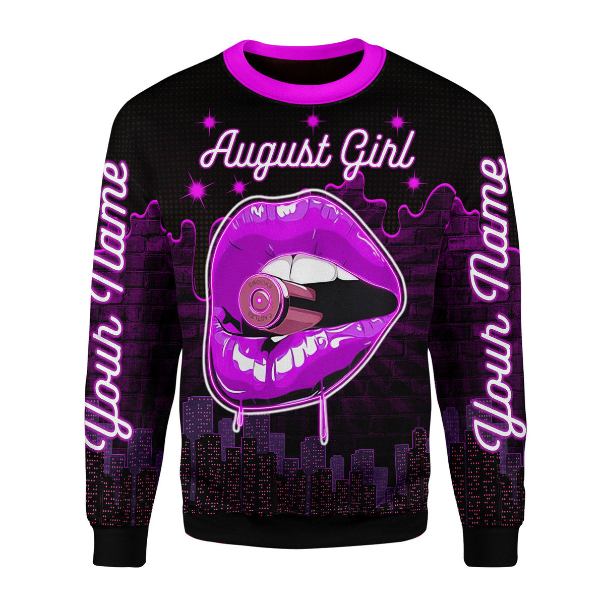 YMskins Personalized Tops I'm An August Girl All Over Printed