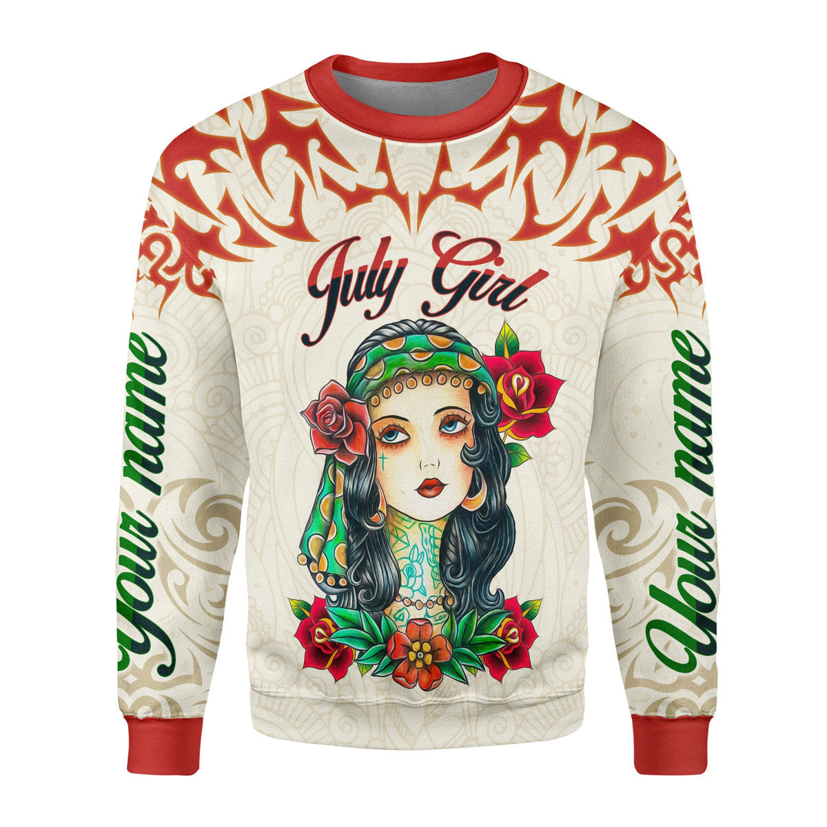 YMskins Personalized Tops July Girl All Over Printed