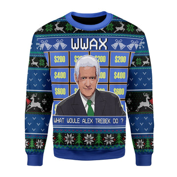 YMskins Christmas Sweater Alex Trebek 3D Apparel