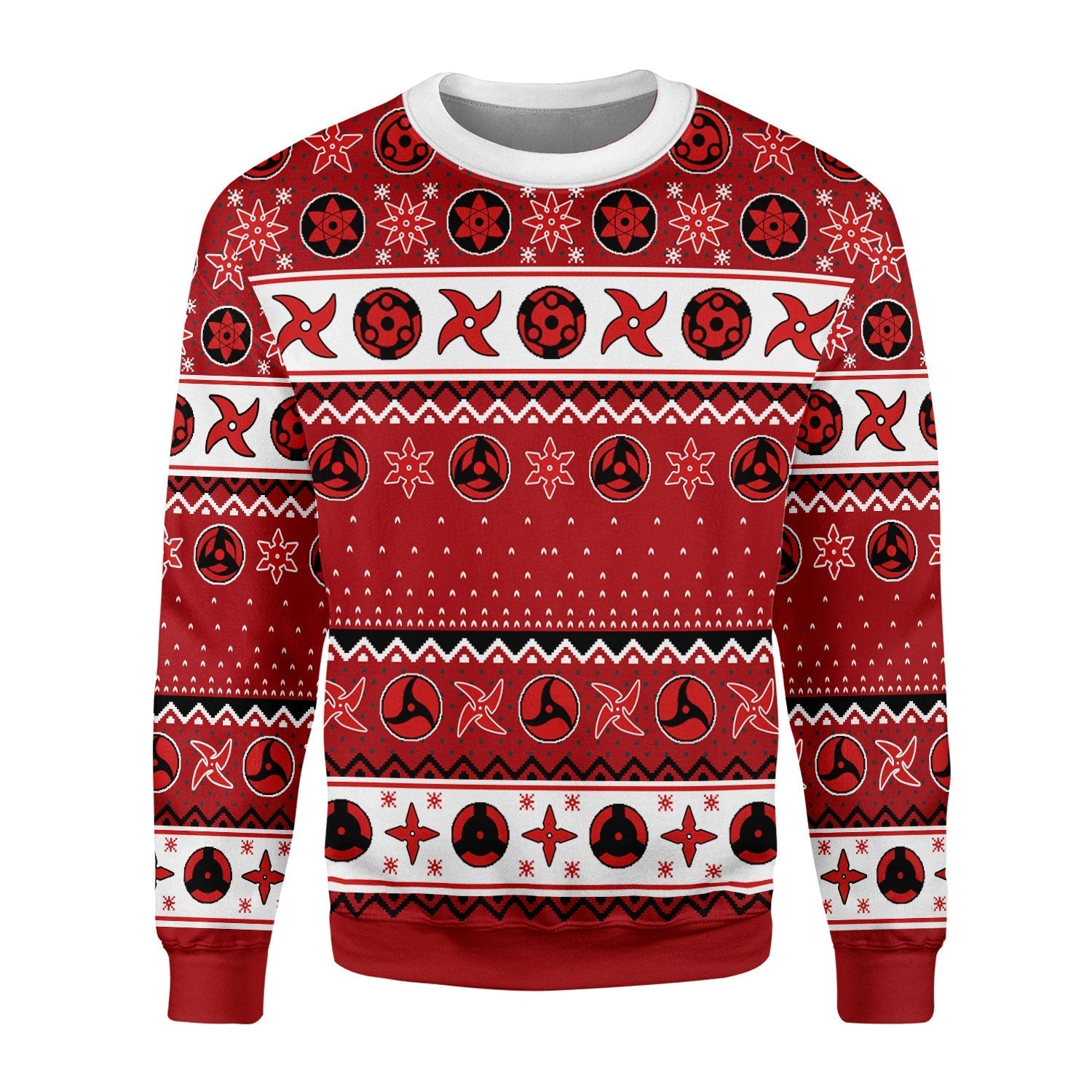 YMskins Christmas Sweater Sharingan 3D Apparel