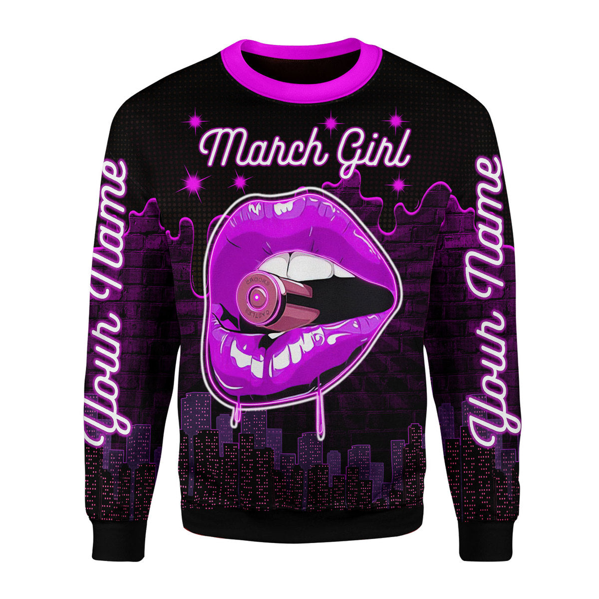 YMskins Personalized Tops I'm A March Girl All Over Printed