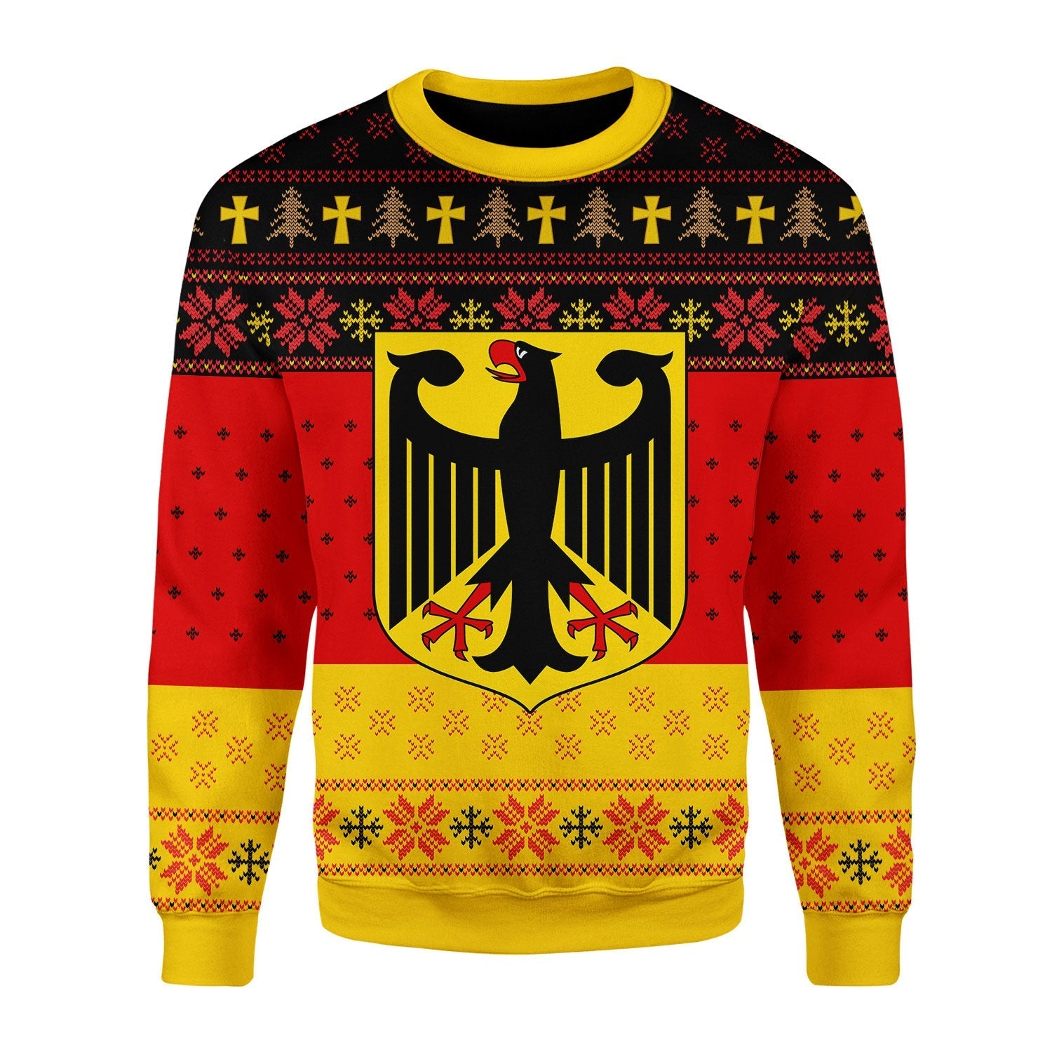 YMskins Christmas Sweater Berlin Coat Of Arms 3D Apparel