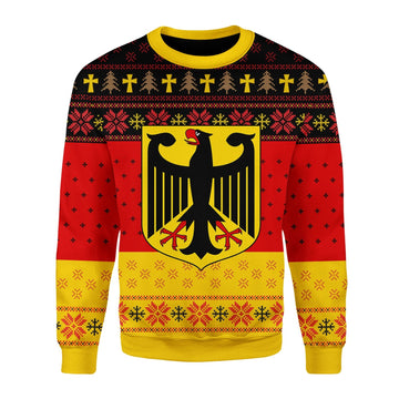 YMskins Christmas Sweater Berlin Coat Of Arms 3D Apparel