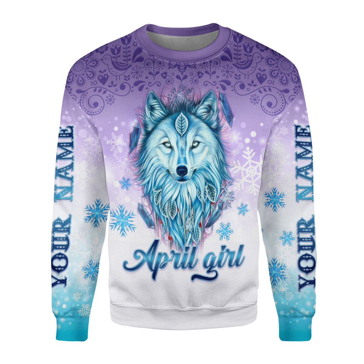 YMskins Personalized Ugly Sweater I'm An April Queen All Over Printed