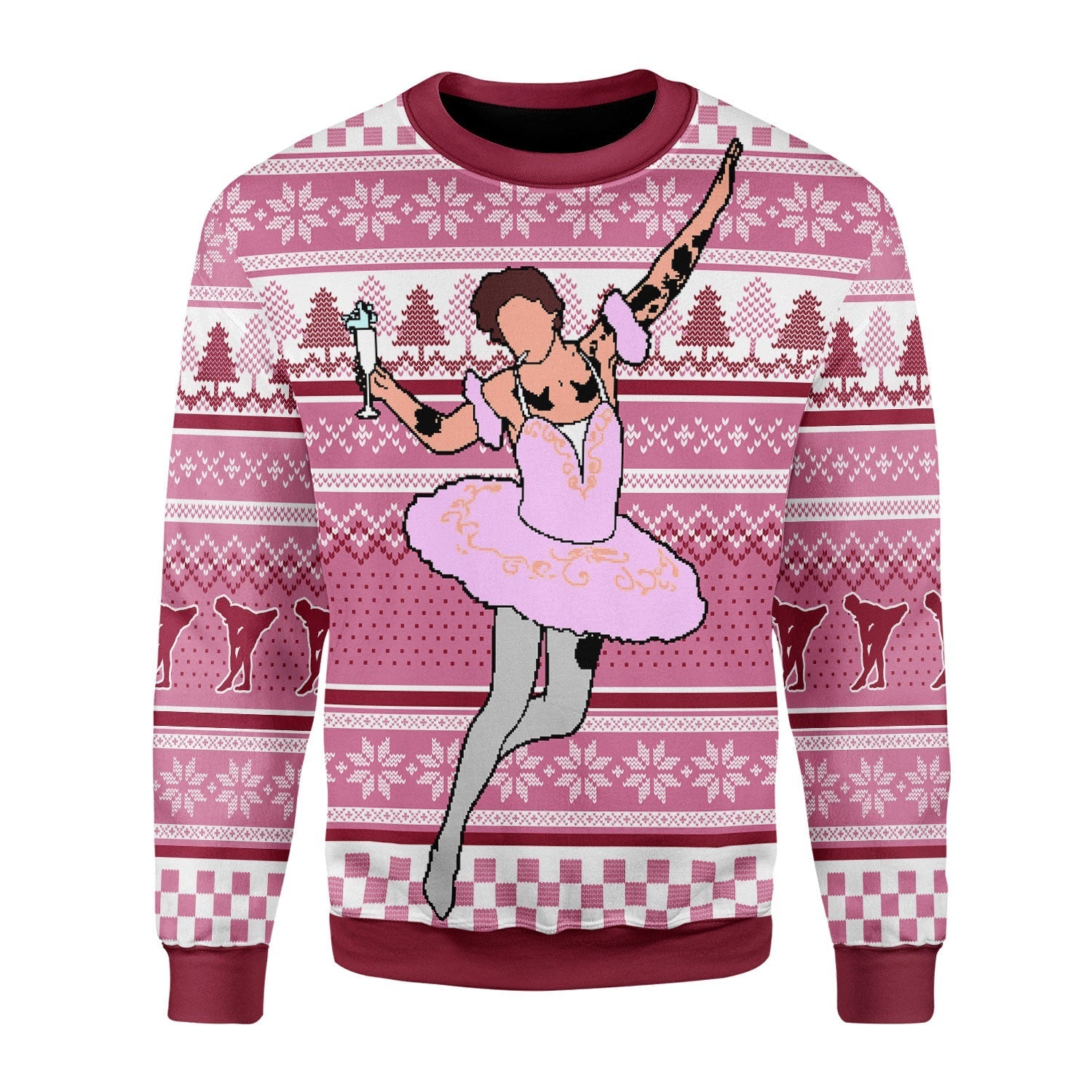 YMskins Christmas Sweater Ballerina 3D Apparel