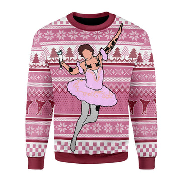 YMskins Christmas Sweater Ballerina 3D Apparel