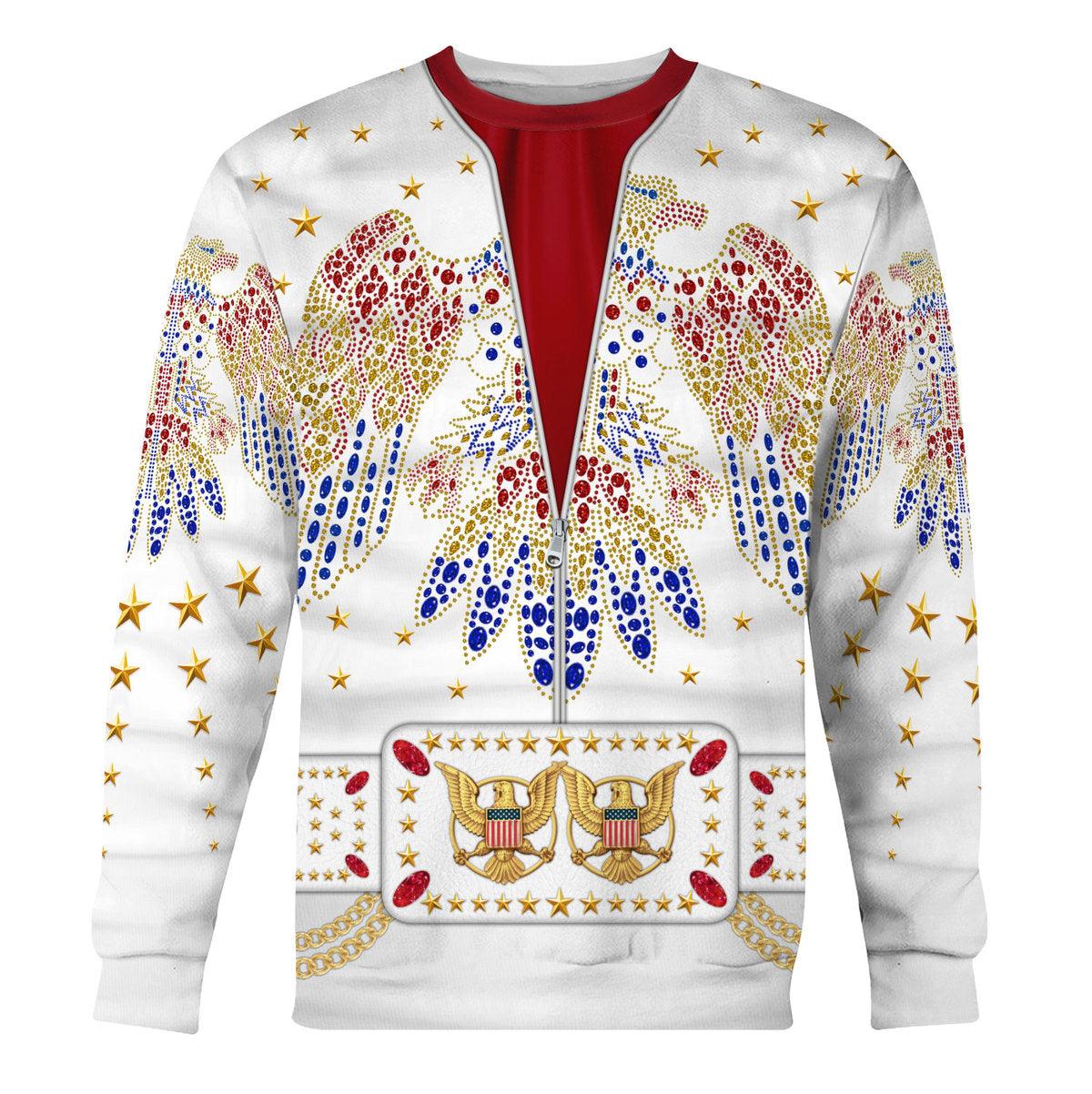 Gearhomie Elvis Aloha Costume from Hawaii Hoodie Sweatshirt T-Shirt Sweatpants - Gearhomie.com