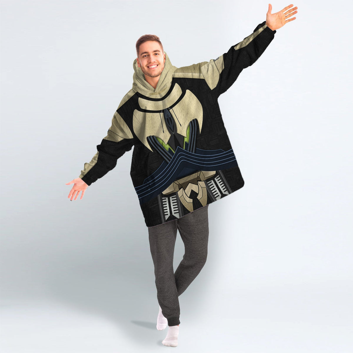 MakerHuman General Grievous Cosplay & Costume Over Size Hoodie Fleece One Size